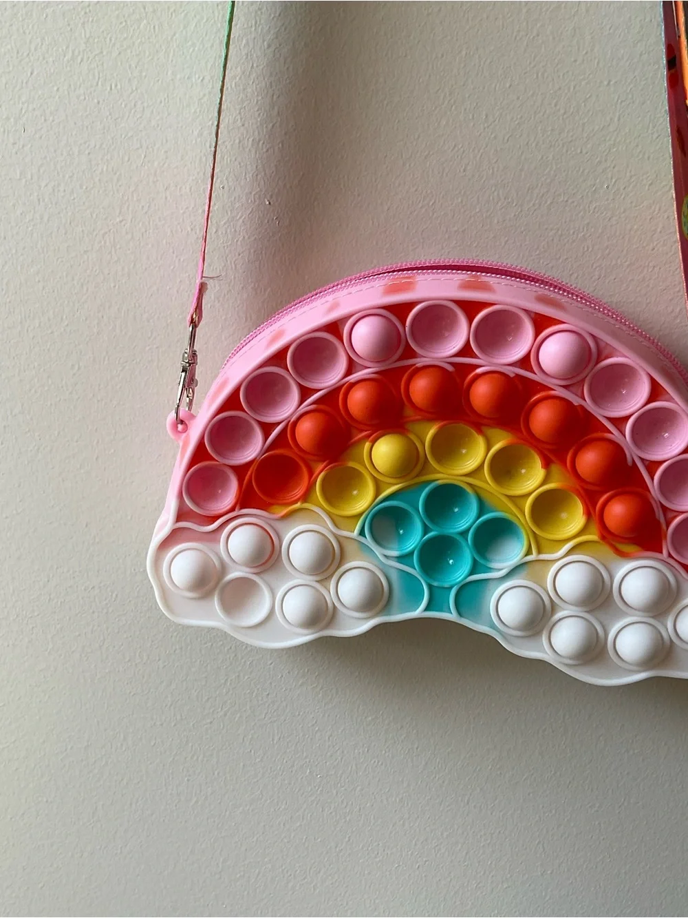 Rainbow Pop-It Crossbody Bag for Kids